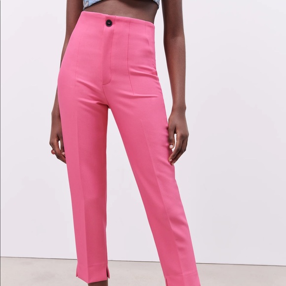 Zara pink high waisted pants - Picture 5 of 5